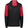 thumbnail image 2 of Holloway Sportswear S All-American Team Hoodie Black/Scarlet Heather 222581, 2 of 5