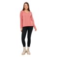 thumbnail image 3 of Wear Sierra Women’s Long Sleeve V-Neck T-Shirt, Coral Soft Pima Cotton, XL, 3 of 9