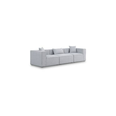 Meridian Furniture Cube Grey Durable Linen Modular Sofa