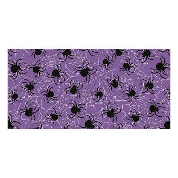 Btomtd 107.87 x 53.93 inch Thin Halloween Table Cloth for Party Events Tablecloth Background Wall Table Cloth Arrangement, Purple