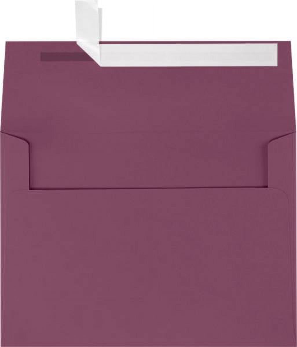 LUXPaper A7 Invitation Envelopes, 5 1/4 x 7 1/4, Vintage Plum, 50/Pack