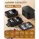 thumbnail image 3 of Set de Lonchera Bento KEMETHY 74oz 3 Niveles Antigoteo Negra, 3 of 8