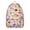 Mushroom Boho Ba, variant on Peach Fruit Print School Backpack, Sweet Juicy Pink Peach Pattern Daypack with Kawaii Cartoon Style and Vibrant Tropical Aesthetic Design