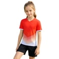 thumbnail image 5 of LIIPEE Summer Outfits For Boys Athleisure Stripes Print Short Sleeve Tees Solid Color Shorts 2 Piece Set Kids Quick Drying Breathable Fashion Sports Outfit Sets,11-12 Years, 5 of 6
