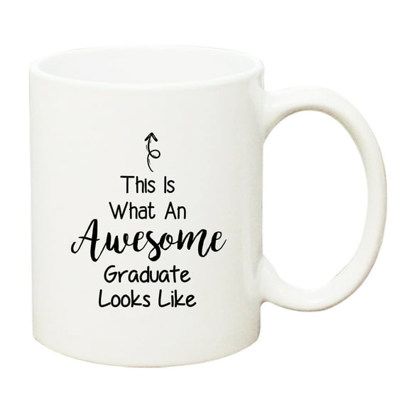 Qiushi Ceramic Coffee Mug 2024 Graduation Gifts,Master Degree, Phd Graduation Gift for Women, Men