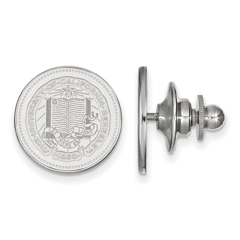 Lex /& Lu LogoArt Sterling Silver University of Pennsylvania Small Post Earrings