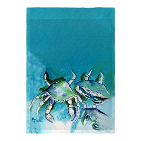 Betsy Drake Interiors White Crabs Flag