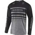 thumbnail image 2 of Nueva camiseta de ciclismo de manga larga Sram para moto todoterreno, para descenso, resistencia, carreras de montaña, poliéster, transpirable, de secado rápido, 2 of 4
