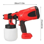 700W Electric Paint Sprayer 800ml Handheld HVLP Airless Spray Gun Home DIY Painting Tool 24V Battery&Charger