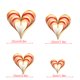 thumbnail image 4 of Kearding 1 Juego de decoraciones de corazón, adorno colgante romántico, colgante de escena de corazones estéreo único Simple, suministros para Kits de decoración para fiestas dorado, rojo Kearding HA059997-01, 4 of 6