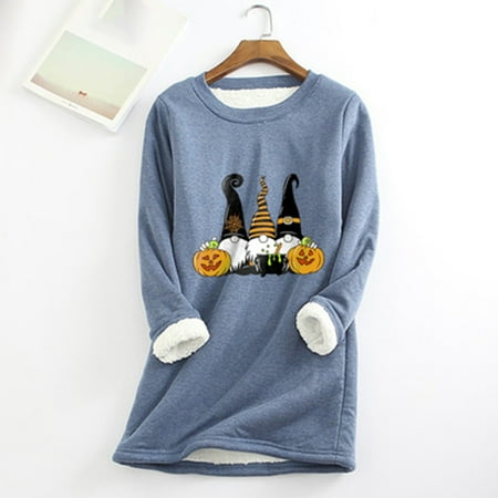 

Kiplyki Clearance Womens Clothes Loungewear Nightgowns Long Sleeve Print Fall Fleece Tops