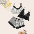 thumbnail image 4 of Lindreshi Lingerie Sets for Women 2pc Set Lace Lingerie Silk Underwear Sleepwear Underwear Pajamas Satin, 4 of 9
