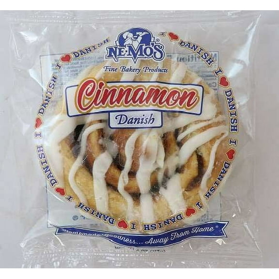 Nemos Round Cinnamon Danish, 4 Ounce -- 12 per case