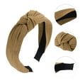 thumbnail image 3 of Unique Bargains 1 Pc Tie Bow Wide Headbands for Women Khaki, 3 of 6