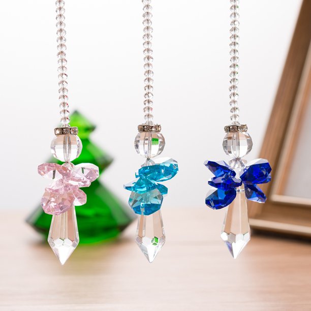 Gwong Decoración hogareña Creative Craft Angel Forma Rhinestone Colgante DIY Colgando Ornamento Decoración del teléfono Gwong 21057407