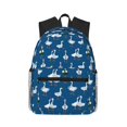 thumbnail image 1 of Disketp Cartoon Geese With Xmas Mochila Ligera Clásica con Múltiples Bolsillos, Mochila Casual para Hombre y Mujer, Ideal para Escuela, Trabajo y Viajes, 1 of 6