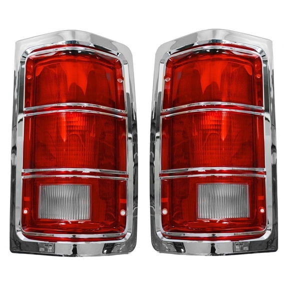 New Pair Of Tail Lights Fits Dodge W150 W250 W350 1984-1989 4163151 Ch2809104