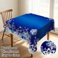 thumbnail image 2 of Tchckioa Snowflakes Tablecloth for Restaurant Decor,52x52 Inch Square Stain Proof Table Cloth Cover, 2 of 7