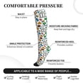 thumbnail image 3 of Lsque Art Of Livings Pattern Sport Compression Socks for Men & Women 15-20 mmHg Knee High Nurse Pregnant Running Medical and Travel Athletic, 3 of 6