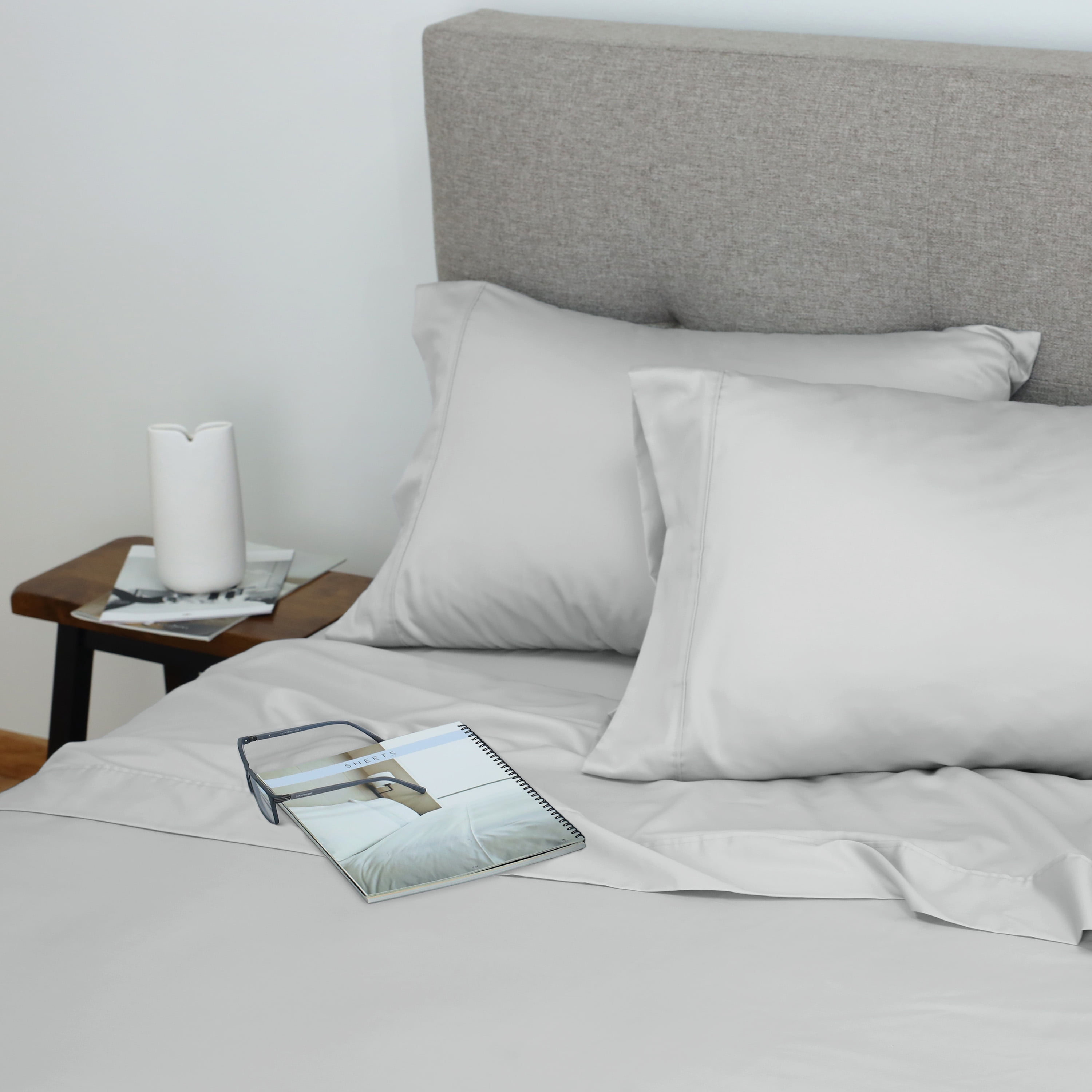 Martex Restore Cooling Bed Sheet Set, Full, Grey