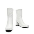 thumbnail image 3 of Dream Pairs Women's Mid Calf Gogo Boots with Zipper Low Block Heel Square Toe Perfect for Party Cosplay Dance, 3 of 4