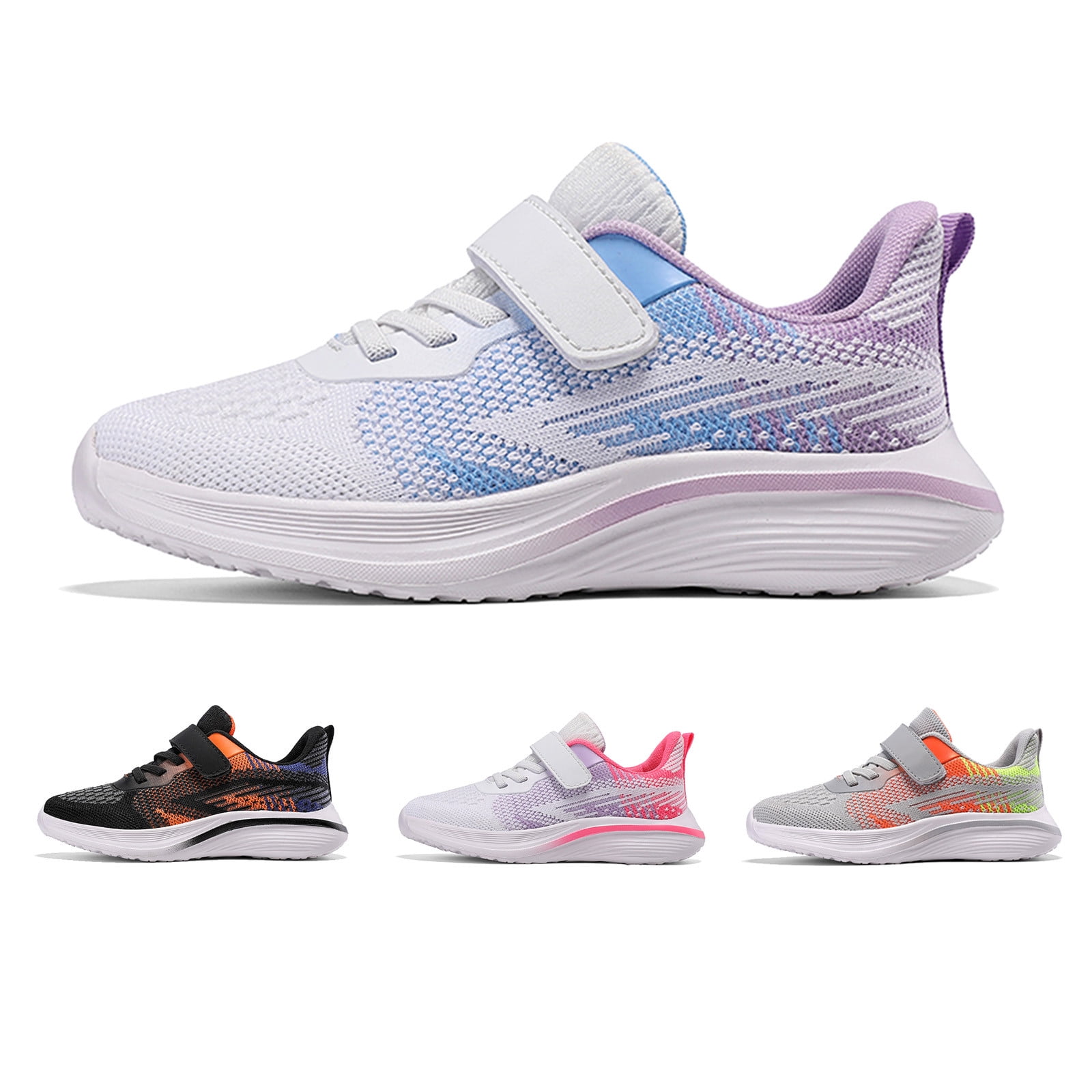 Krdevn Kids Shoes - Trainers for Boys Trainers Girls Indoor Shoes Children's Sports Shoes Trainers Tennis Shoes Leisure Shoes Outdoor Running Shoes,Color:White,Size:7-8 Years