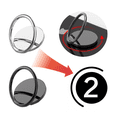 thumbnail image 2 of Anillo Holder Sujetador Metalico 360° Giratorio Para Celular GRIS NEGRO, 2 of 5