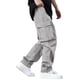 thumbnail image 4 of Ceisia Men's Solid Color Loose Cargo Pants with Multi Pockets & Drawstring Waist Gray XL Gifts, 4 of 9