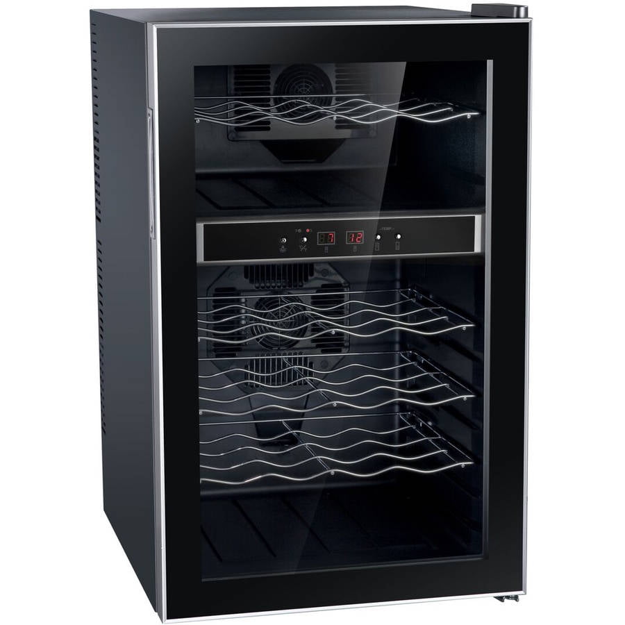 Sunpentown 24Bottle Dual Zone ThermoElectric Wine Cooler with Heating