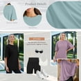 thumbnail image 5 of SUNBS Plus Size Tops for Women Workout T Shirts Short Sleeve Spring Tee Summer Clothes,Sizes S-3XL, 5 of 9