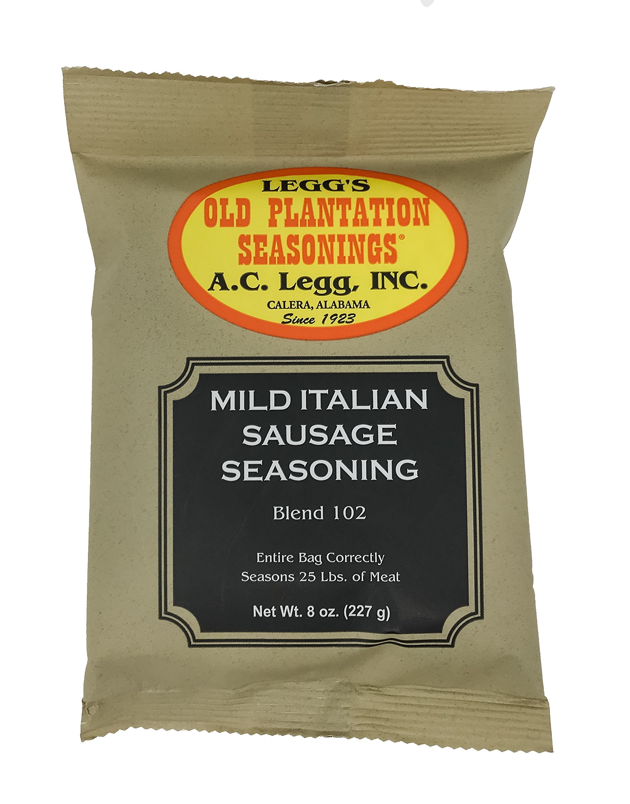 MILD Italian Sausage Seasoning for 100 # of meat venison pork beef link AC LEGG 