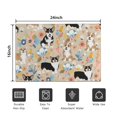 thumbnail image 5 of Corgi Dog and Flower Florals Door Rugs,Washable Non Slip Door Mats Indoor,Decorative Door Mats,Entry Mat Indoor for Entrance,Bedroom,Kitchen,Bathroom,16"x24", 5 of 6