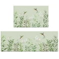 thumbnail image 6 of Farmhouse Kitchen Rugs and Mats set of 2,Green Leaves Birds Floral Kitchen Floor Mats Non Slip Washable Mats Anti Fatigue Waterproof Mats for Kitchen Laundry Room,23.6x15.7+47.2x15.7 inch, 6 of 6