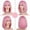 Pink, variant on Wigs, Wigs for Women, Cut Bob Wigs With Bangs 14 Inch Shoulder Length Straight Synthetic Hair Wigs Daily Costume Wig For Black Women Hair Replacement Wigs