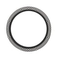 thumbnail image 2 of Lsque Black and White Checkerboard Ultra Soft Car Steering Wheel Cover for Women, Standard 15 inch Size for Truck Van SUV Auto, 2 of 8