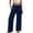 Navy, variant on Enjoytime Casual Pants for Women Elastic Waist Drawstring Wide Leg Pants Summer Loose Beach Vacation Clothes
