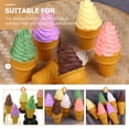 thumbnail image 2 of EeaseMX Modelo de cono de helado de simulación, modelo de helado falso, accesorio de exhibición de helado, 2 of 8