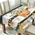 thumbnail image 4 of Coolnut Thanksgiving Pumpkin Tablecloth, Waterproof Washable Polyester Square Table Cover, Durable Tablecloth for Kitchen Dining Table Party Decor, 60"X 120", 4 of 7