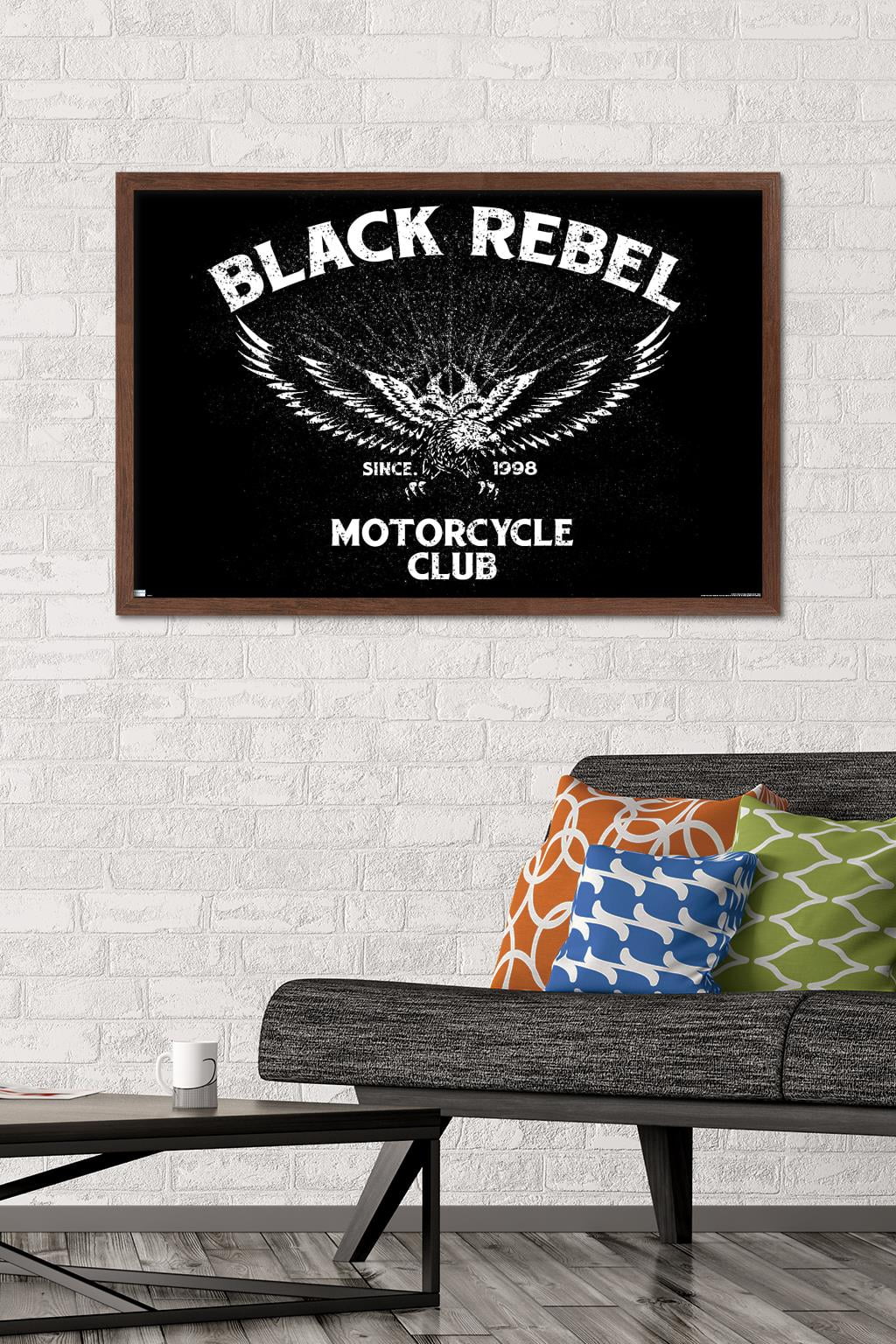 Black Rebel Motorcycle Club - Eagle Wall Poster, 22.375" x 34", Framed