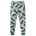thumbnail image 5 of WIBACKER Cotton Toddler Dinosaur Pajamas Boys Kids Soft Short Sleeve Tops Long Pants Summer 2-9Y Pjs Set 2pcs, 5 of 12