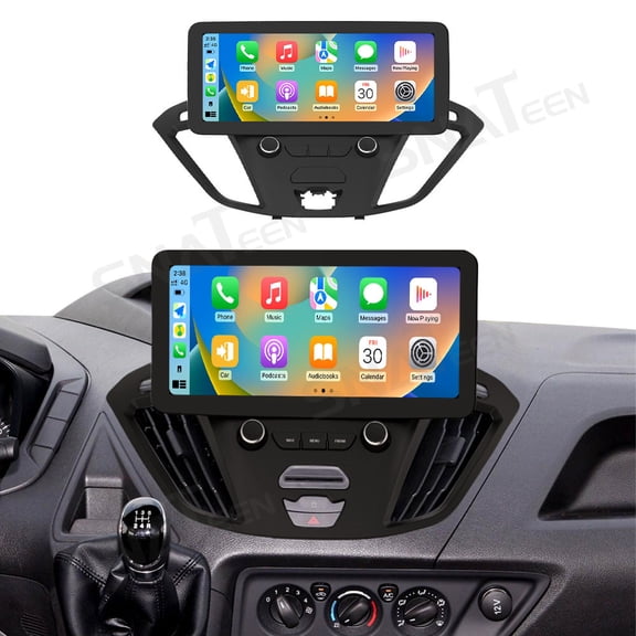 12.3 inch Carplay Screen/Radio/Multimedia Player for Ford Transit 2017 2018 2019 Models Universal Car Navigation/GPS Upgrade Headunit Android Display 1080P Touch Screen Replace System Accessories