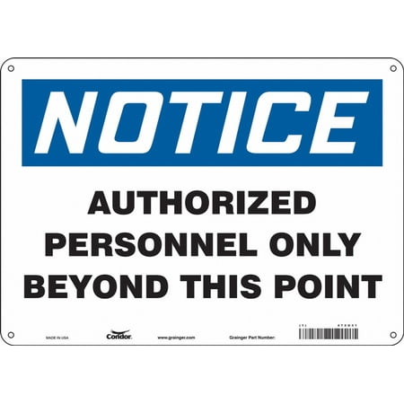 

Condor Safety Sign 10 inx14 in Aluminum 472U31 472U31 ZO-G5170127