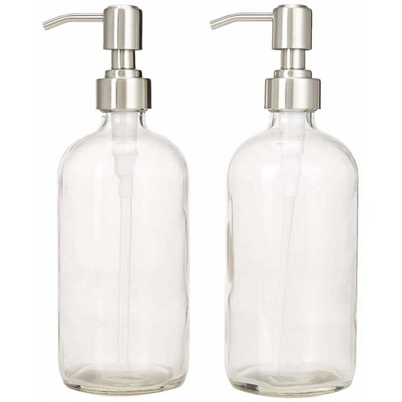 LEORX 4Pcs Replacement Press Pump Heads Stainless Steel for Lotion Bottles