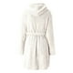 thumbnail image 4 of Mujeres suave Color sólido manga larga cuello en V fajas de invierno Pokets polar imitación terciopelo ropa de dormir vestido camisones Fridja nalpqowj49890, 4 of 5
