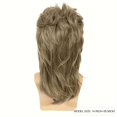 thumbnail image 3 of Phocas Mens Wig with Brown for Men Mullet Wigs with Bangs 70s 80s Male Wig, 3 of 6