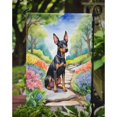 thumbnail image 3 of Manchester Terrier Spring Path Garden Flag 11.25 in x 15.5 in, 3 of 5