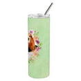 thumbnail image 4 of Carolines Treasures CK4276TBL20 Basset Hound Green Flowers Stainless Steel 20 oz Skinny Tumbler 20 oz multicolor, 4 of 4