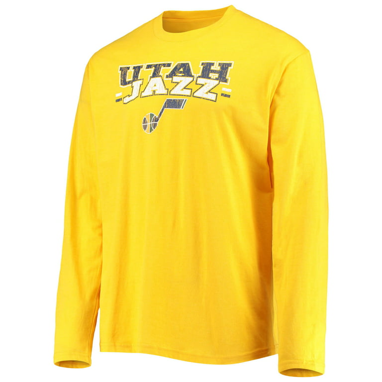 Men's Concepts Sport Navy/Gold Utah Jazz Long Sleeve T-Shirt & Pants Sleep  Set 
