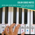 thumbnail image 6 of QMG Colorful Piano Stickers for 61-Key, Kid-Friendly, Removable, Made in USA, 6 of 10
