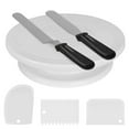 thumbnail image 1 of Rotating Cake Turntable Icing Spatula Smoother Revolving Cake Stand Decorating, 1 of 9